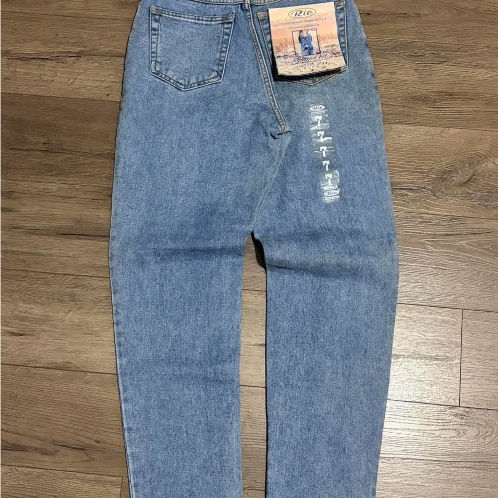 VINTAGE 80s 90s RIO women’s light blue wash denim jeans SIZE 7